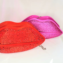 Load image into Gallery viewer, Clutch / Crystal Pave Lip Clutch