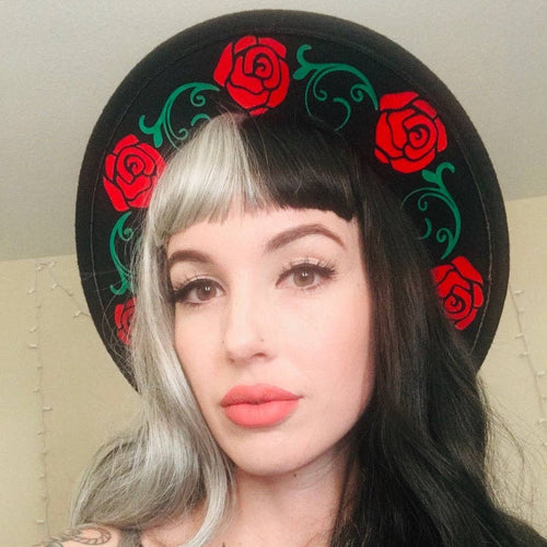 Rose Crown Vegan Felt Hat
