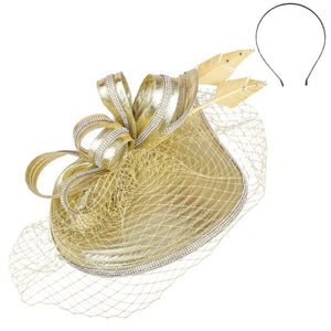 Life of the Party Gilded Fascinator